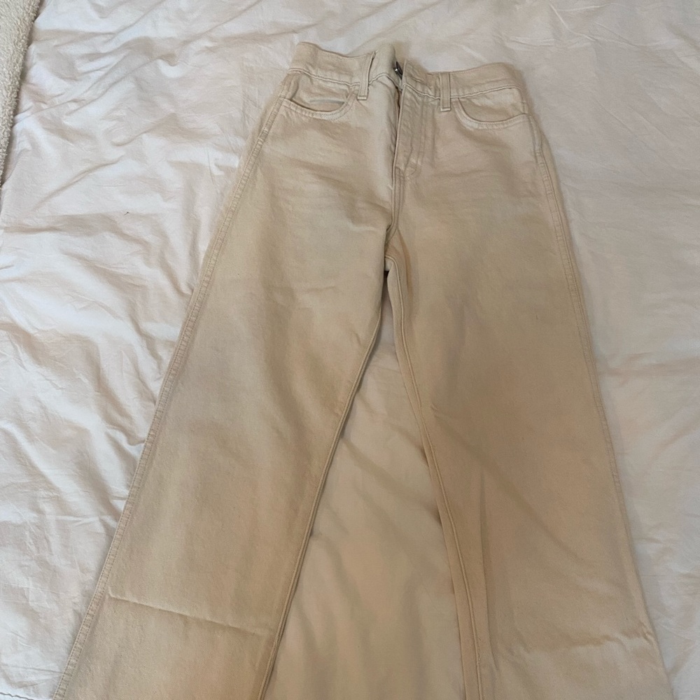 brand new beige goop jeans size 25 - never worn